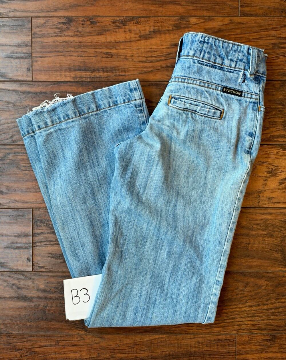 Stetson No 214 City Trouser Women’s Jeans 28x32 Flare Wide Leg Western Cowgirl